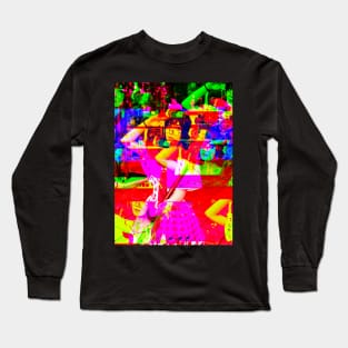 Anime Cosplay Girl Glitch Art 03 Long Sleeve T-Shirt